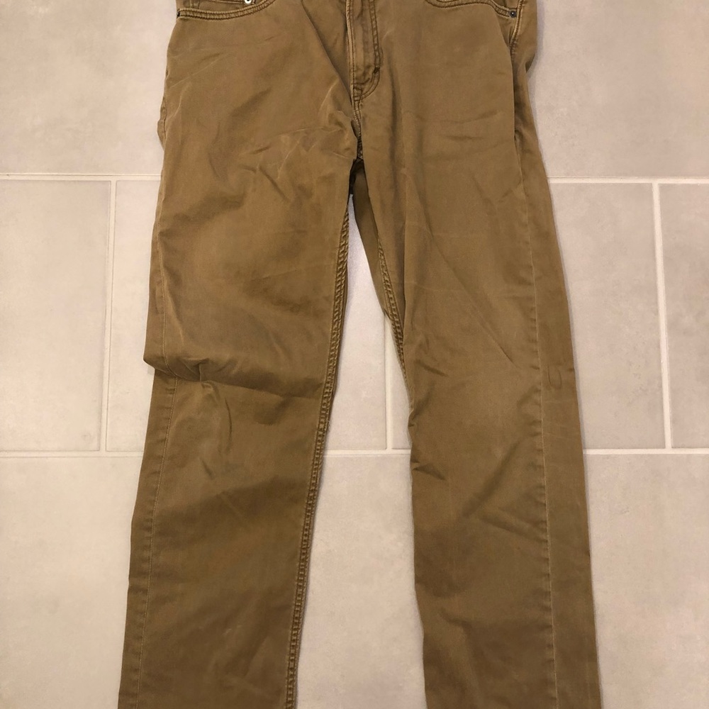 Banana republic men’s chinos tan slim fit